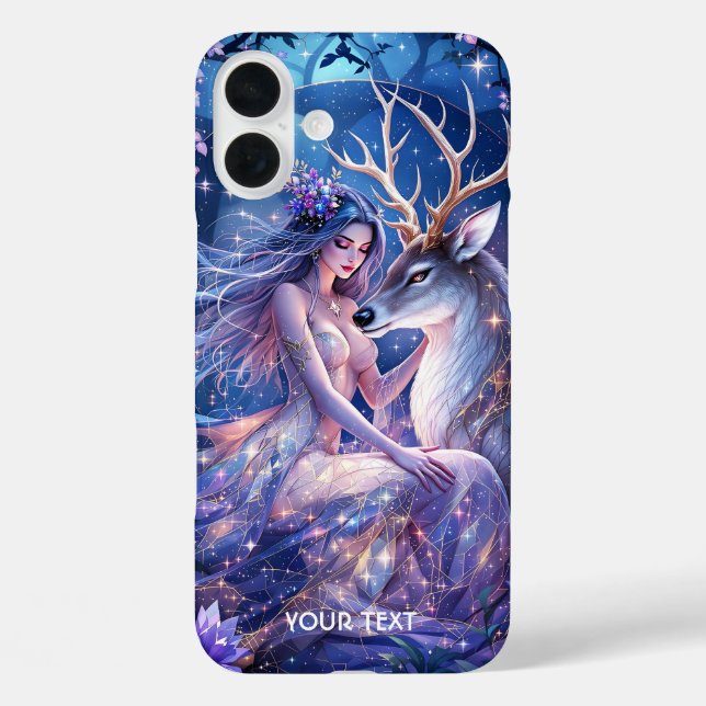 Fantasy Cute Forest Deer Girl  Case-Mate iPhone Case (Back)