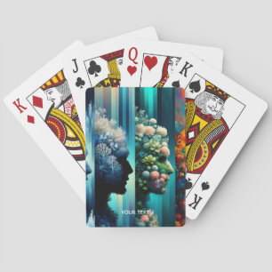 Fantasy Cute Four Men Figures Playing Cards