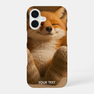 Fantasy Cute Fox And Socks iPhone 16 Case