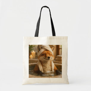 Fantasy Cute Fox In Spa Tote Bag