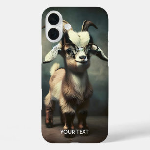 Fantasy Cute Funny Baby Goat iPhone 16 Plus Case