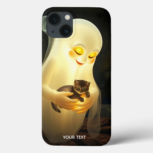 Fantasy Cute Ghost Kitten Candles Case-Mate iPhone Case (Back)
