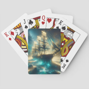 Fantasy Cute Ghost Sea Ship Playing Cards