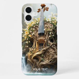 Fantasy Cute Giant Violin Forest iPhone 16 Plus Case