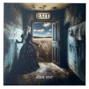 Fantasy Cute Girl Exit Corridor Ceramic Tile