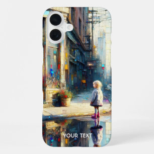 Fantasy Cute Girl Shop Window iPhone 16 Plus Case