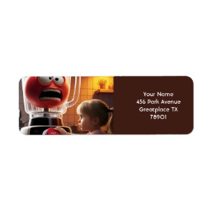 Fantasy Cute Girl Tomato Blender Return Address Label