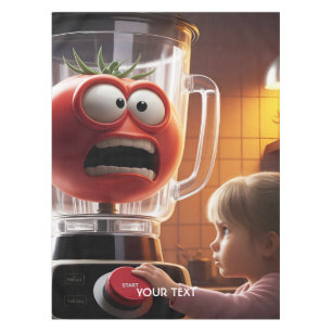 Fantasy Cute Girl Tomato Blender Tablecloth