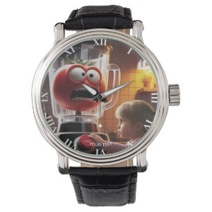 Fantasy Cute Girl Tomato Blender Watch