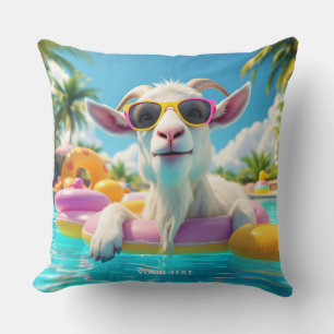 Fantasy Cute Goat Float Glasses Cushion