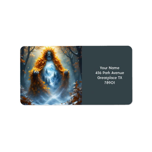 Fantasy Cute God Of Autumn Label (Front)