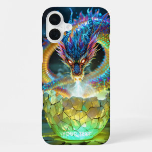 Fantasy Cute Green Dragon Egg iPhone 16 Plus Case