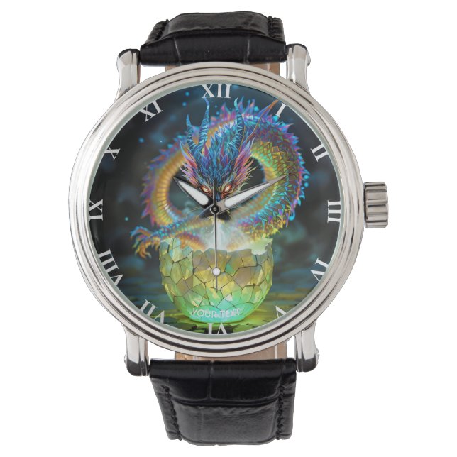Fantasy Cute Green Dragon Egg Watch (Front)