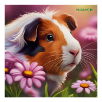 Fantasy Cute Guinea Pig Flowers