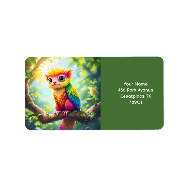 Fantasy Cute Half Ferret Hybrid Label (Front)