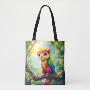 Fantasy Cute Half Ferret Hybrid Tote Bag