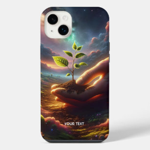 Fantasy Cute Hand Plant Soil iPhone 14 Plus Case