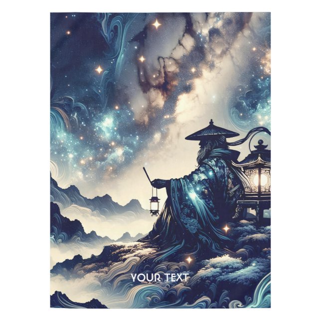 Fantasy Cute Japanese Landscape Night Tablecloth (Front)