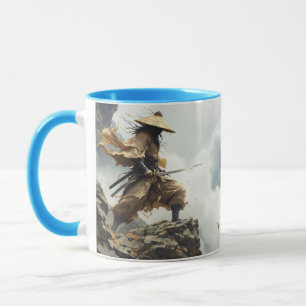 Fantasy Cute Katana Samurai Clouds Mug