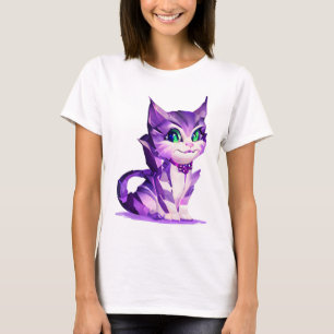 Fantasy Cute Kawaii baby Cheshire cat kitten T-Shirt
