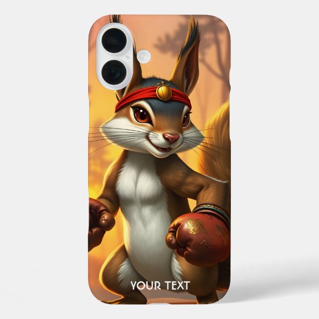 Fantasy Cute Kickboxer Squirrel Forest Case-Mate iPhone Case (Back)