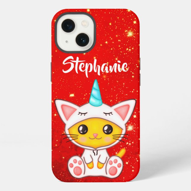 Fantasy Cute Kittycorn iPhone Case (Back)