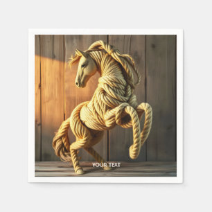 Fantasy Cute Knot Crafted Horse Napkin