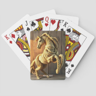 Fantasy Cute Knot Crafted Horse Playing Cards