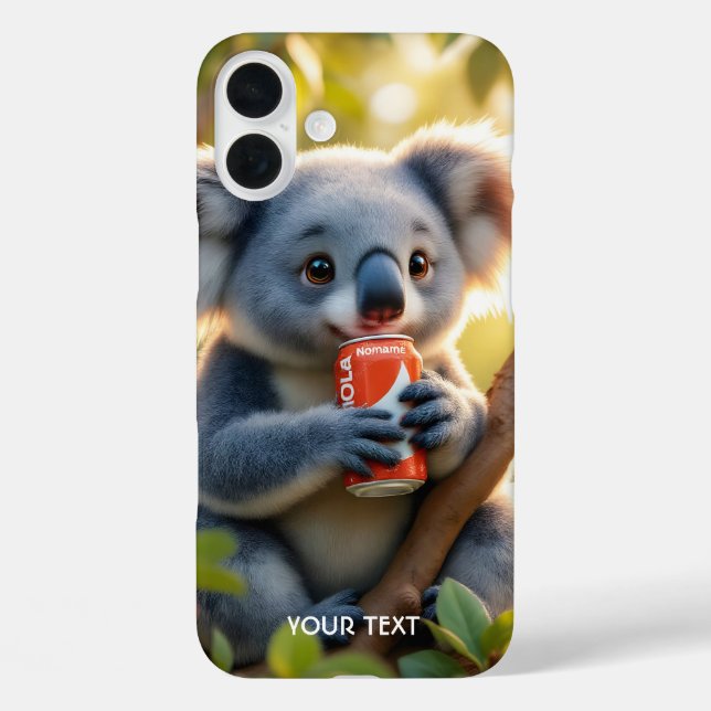 Fantasy Cute Koala Drinks Tree Case-Mate iPhone Case (Back)