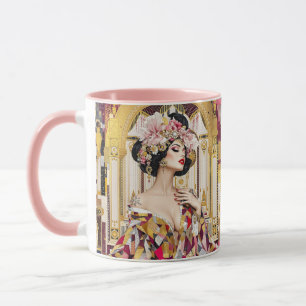 Fantasy Cute Lady Art Deco Mug