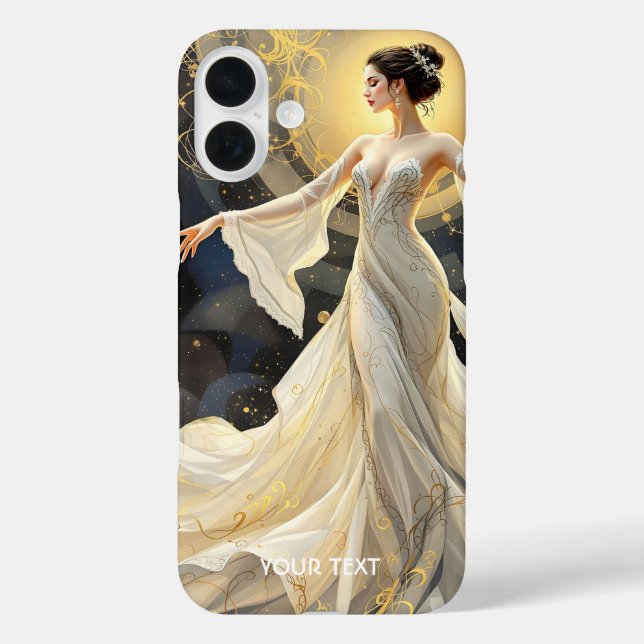Fantasy Cute Lady Dancing Space Case-Mate iPhone Case (Back)