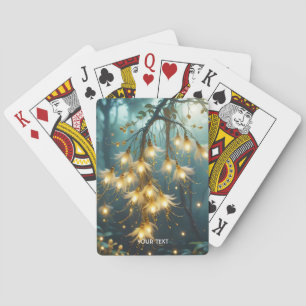 Fantasy Cute Light Tree Flowers Playing Cards