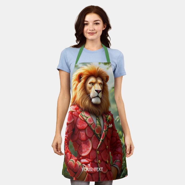 Fantasy Cute Lion Watermelon Suit Apron (Worn)