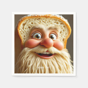 Fantasy Cute Loaf Bread Beard Napkin