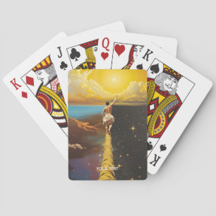 Fantasy Cute Man Rope Space Playing Cards