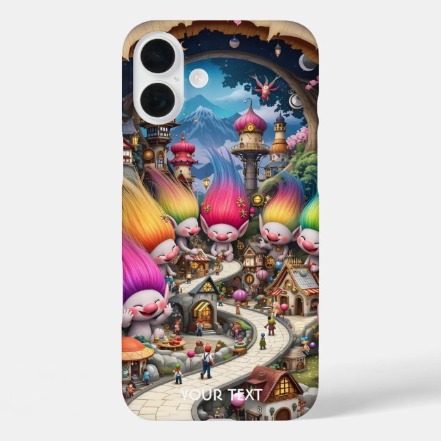 Fantasy Cute Mini Troll City Case-Mate iPhone Case (Back)