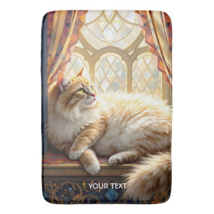 Fantasy Cute Morning Window Cat Bath Mat