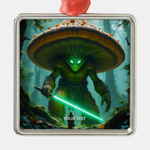 Fantasy Cute  Mushroom Sabre Forest Metal Ornament