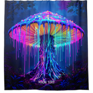 Fantasy Cute Mushroom Surreal Forest Shower Curtain