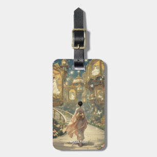 Fantasy Cute Music Box Garden Luggage Tag