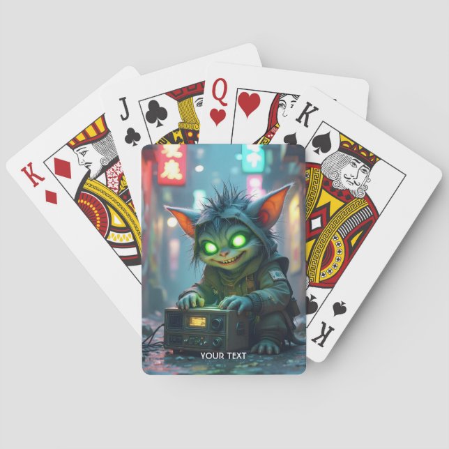 Fantasy Cute  Music Joy Street  Playing Cards (Back)