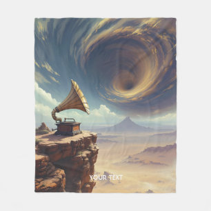 Fantasy Cute Music Of Desert Fleece Blanket