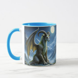 Fantasy Cute Mythical Ram Dragon Mug