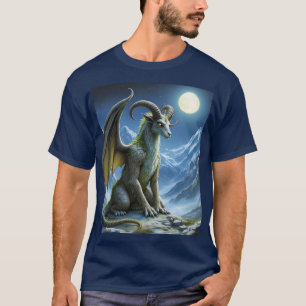 Fantasy Cute Mythical Ram Dragon T-Shirt
