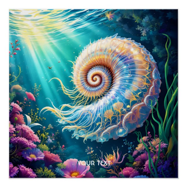 Fantasy Cute Nature Underwater World Poster (Front)