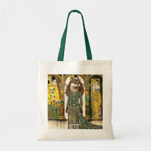 Fantasy Cute Otter Art Deco Tote Bag