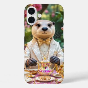Fantasy Cute Otter Tea Party iPhone 16 Plus Case