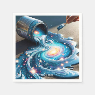 Fantasy Cute Paint Space Stars Napkin