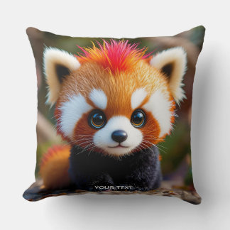 Fantasy Cute Panda Red Hai Cushion