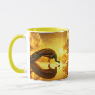 Fantasy Cute Peacock Drinking Water Mug